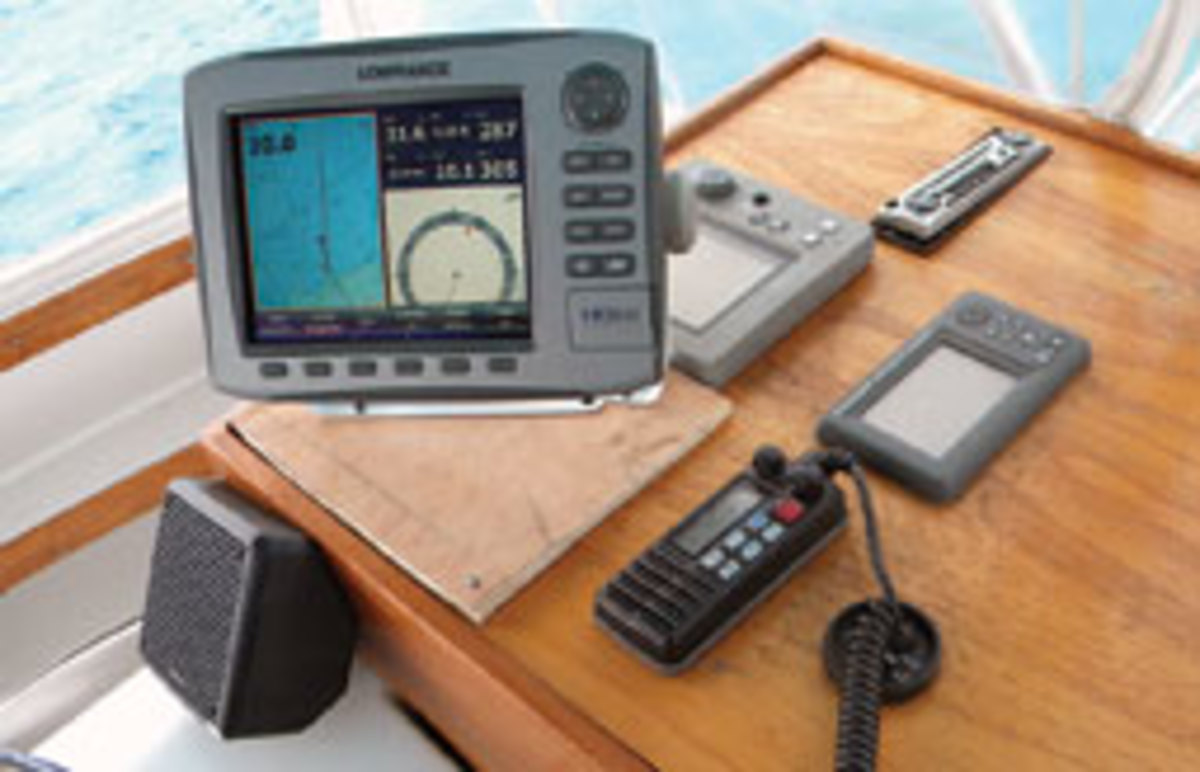 A jury-rigged chart plotter came in handy with no autopilot to help steer the boat.