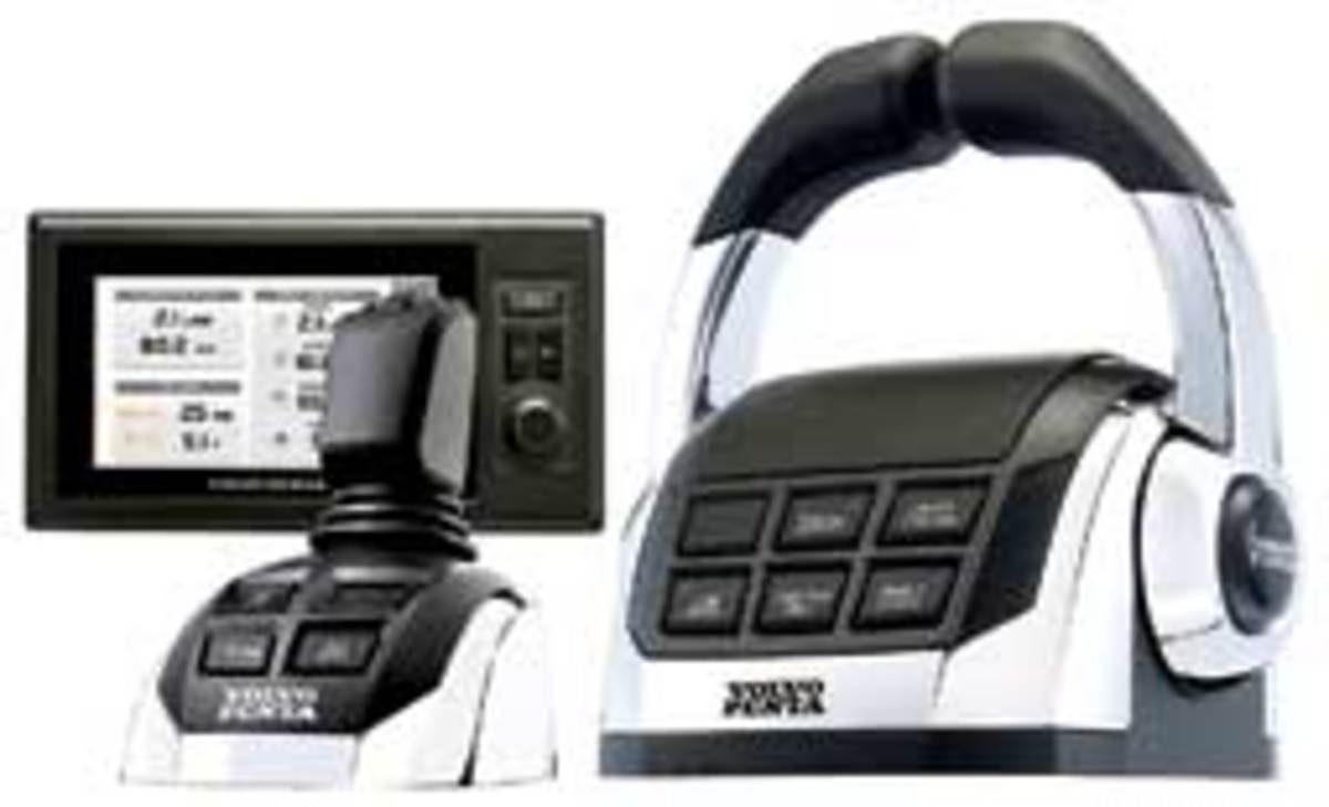 Volvo Penta's Inboard Performance System was the first pod drive and joystick setup introduced.