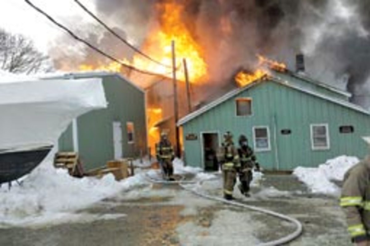 It took more than 100 firefighters to extinguish the February blaze at the Burgess, Va.-based yard.