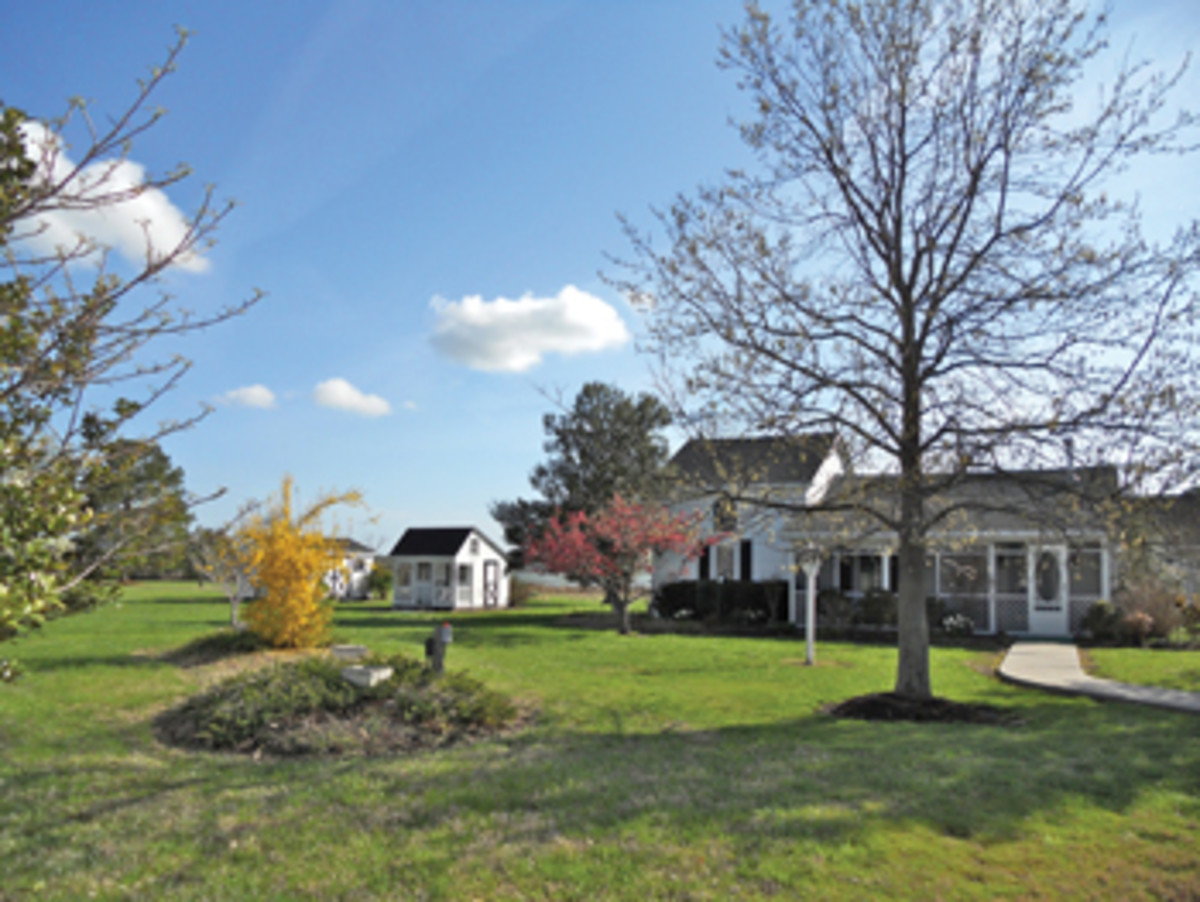 This Cambridge, Maryland, home sits on 3 acres and includes 700 feet of waterfront and a pier.