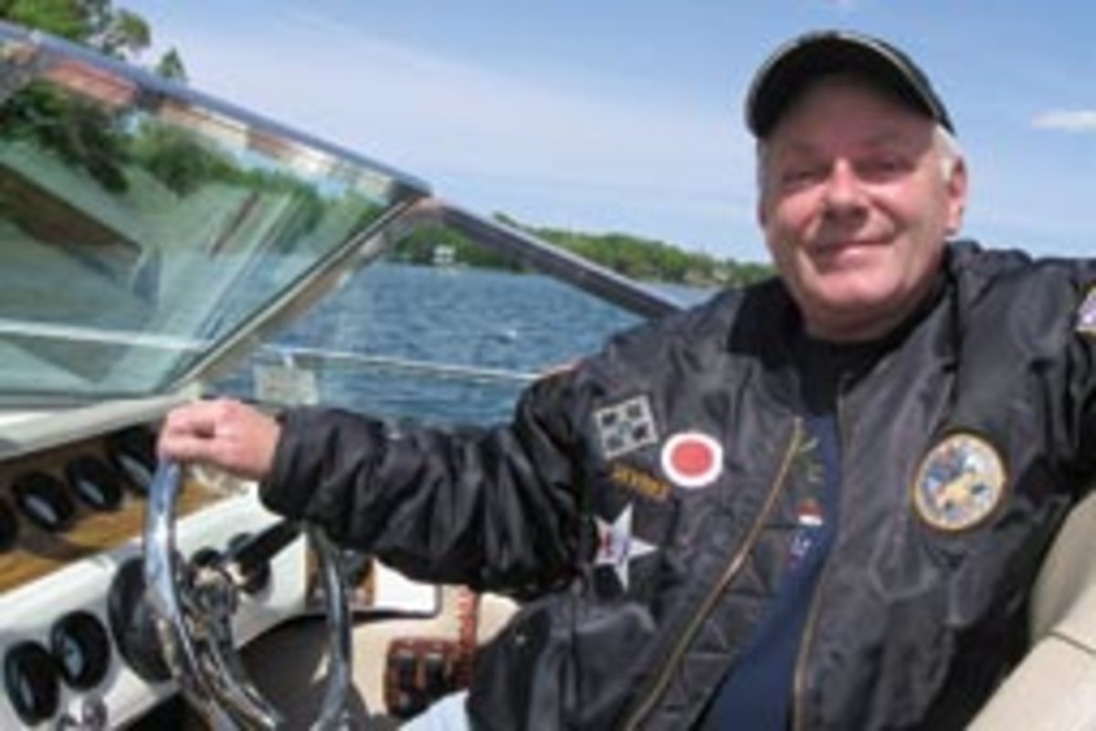 For Army veteran Roger DeVries, happiness is a "new" 36-year-old boat.