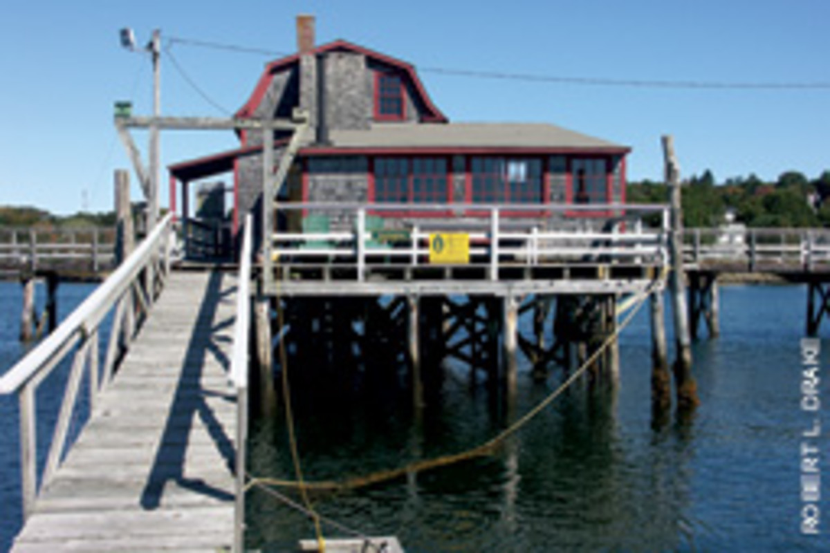 Footbridge in Boothbay Harbor, Maine