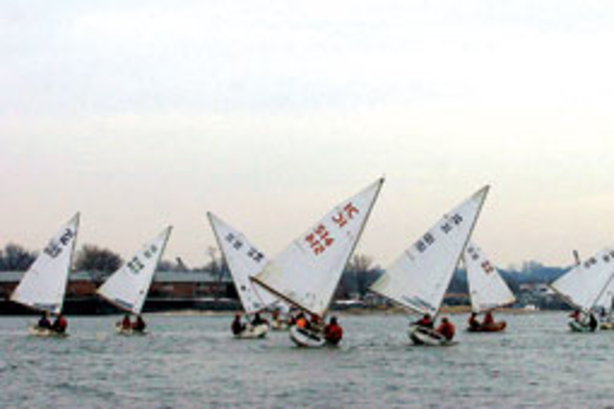 Frostbite racing on Long Island Sound