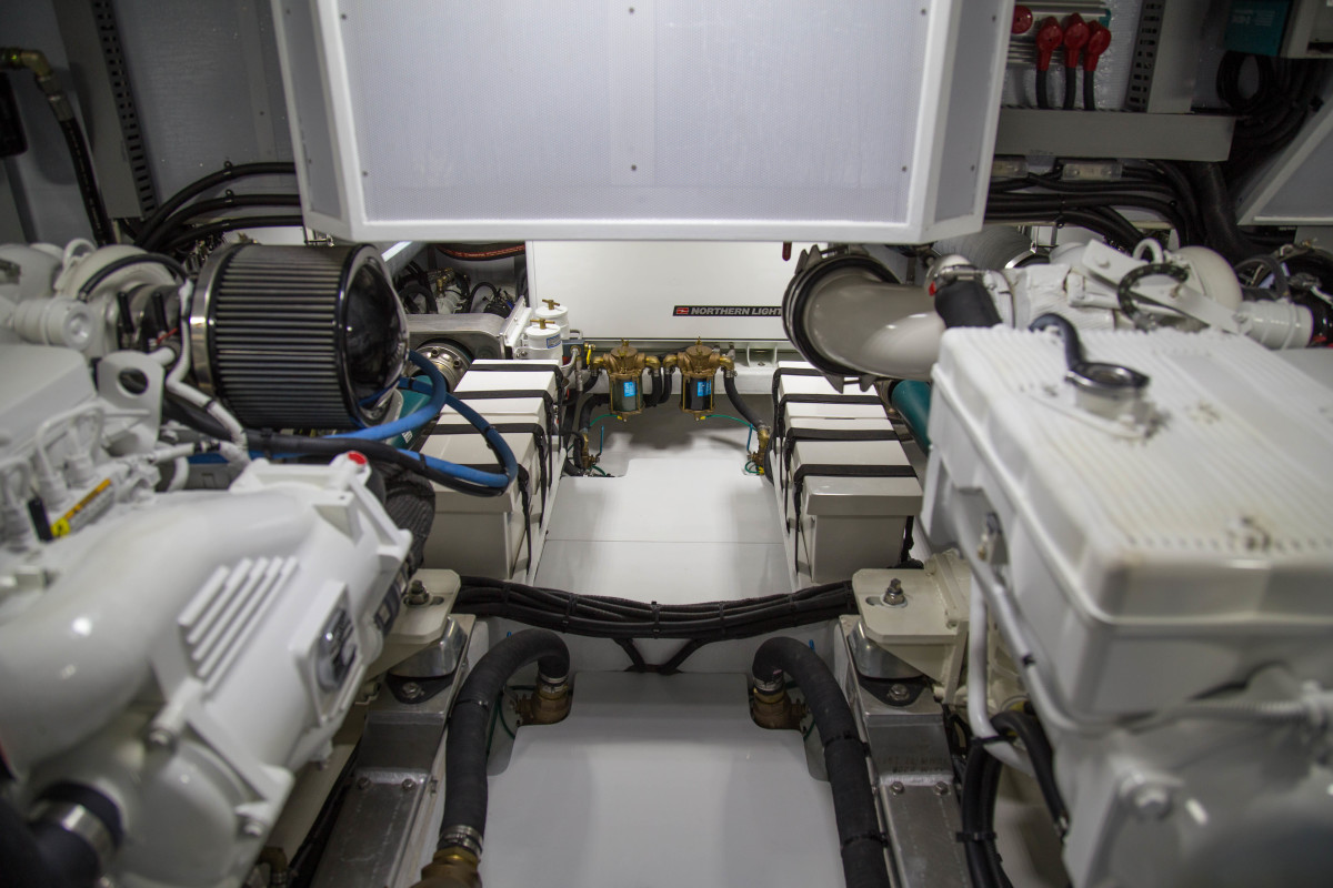 A well-maintained mechanical space is a good sign the charter boat captain is a good one. 