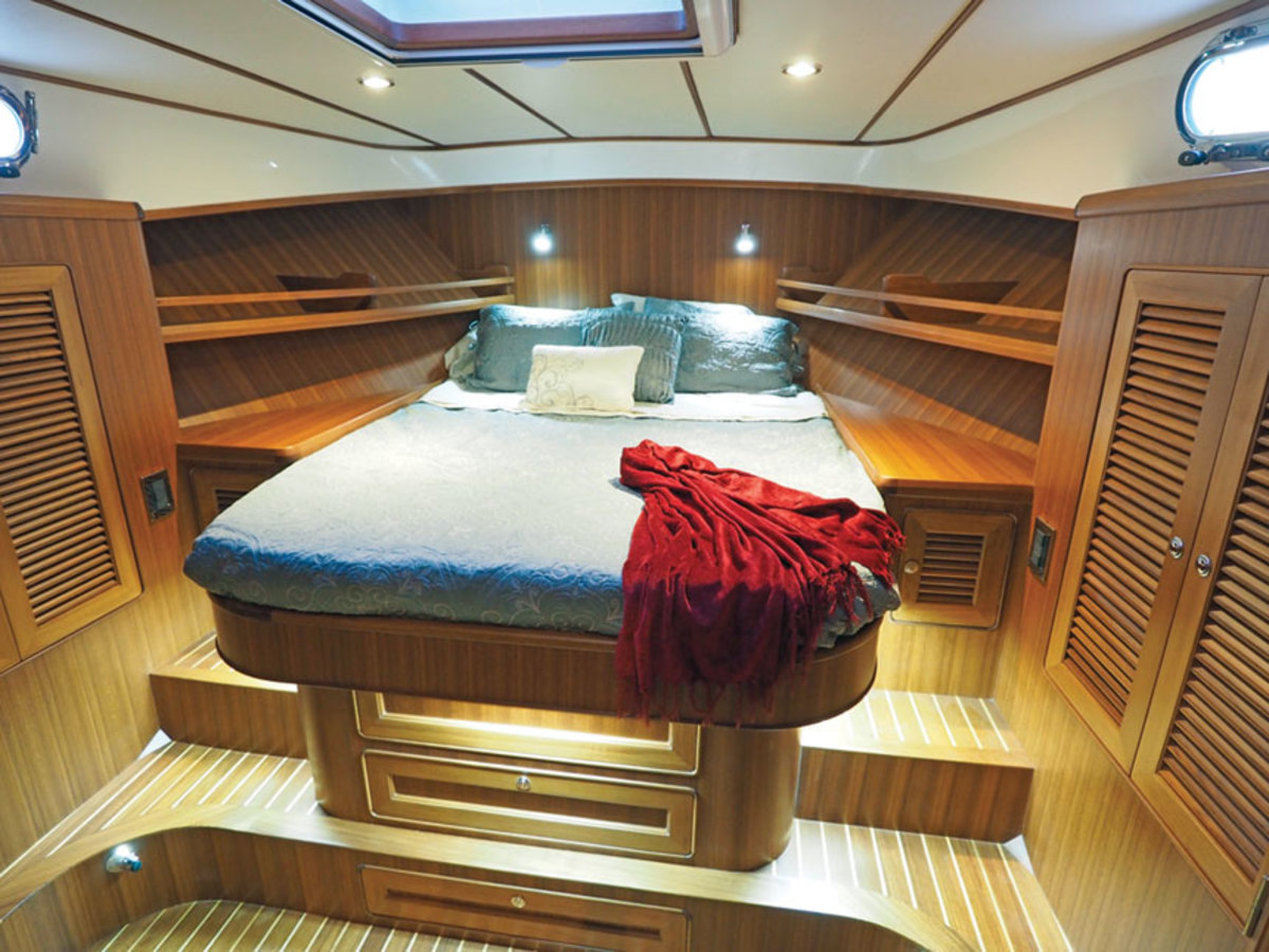 The forward master stateroom 
