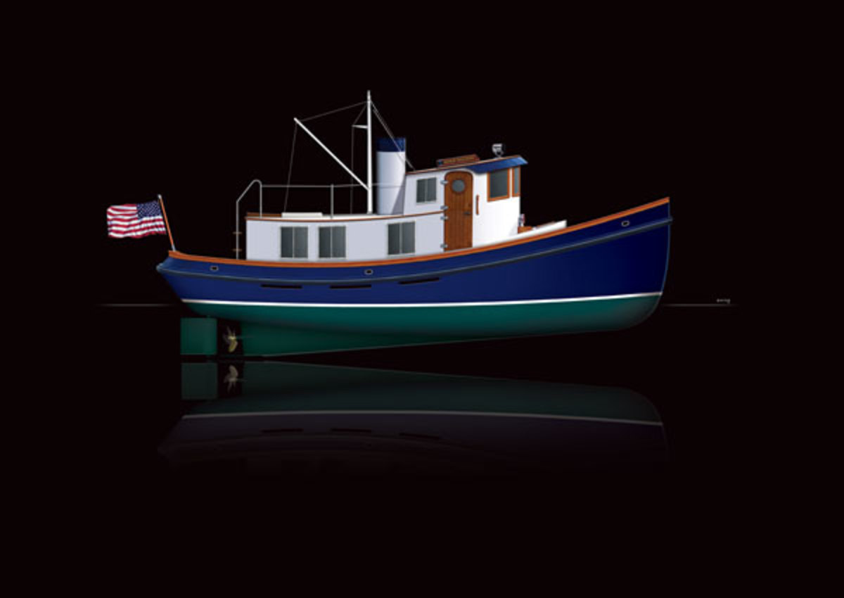 The distinctive Lord Nelson Victory Tug is a capable cruising yacht at its core.