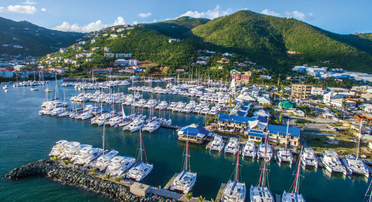 The Moorings base in Road Town on Tortola is running near capacity.