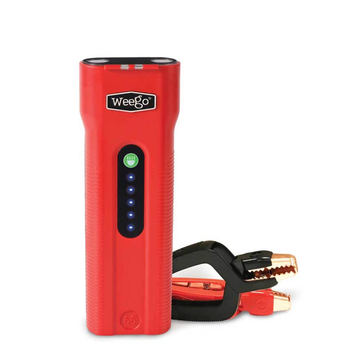 Weego's Portable Power compact jump starter battery