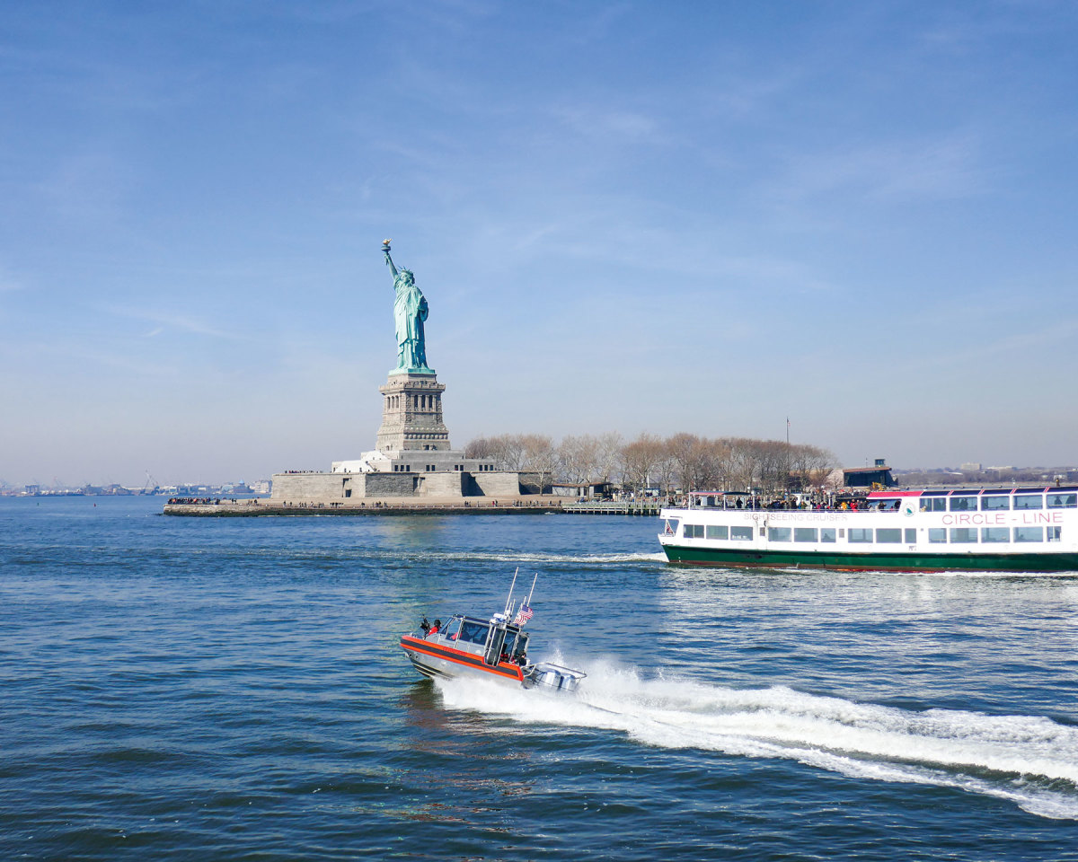 New York Harbor is one of the busiest ports in the world, but it also has incredible views and some good fishing.