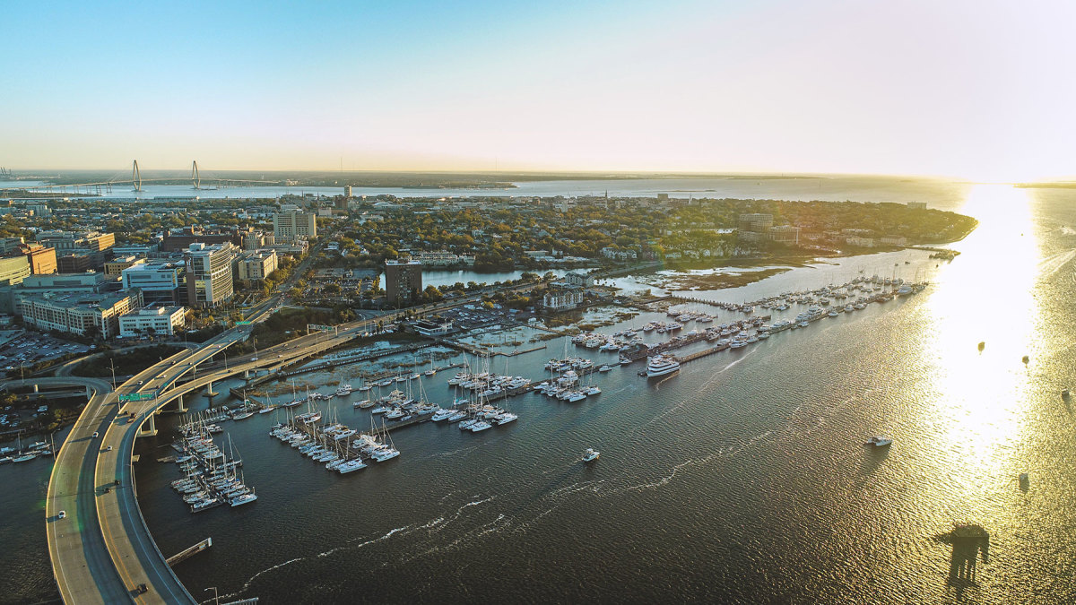 Charleston City Safe Harbor Marina in South Carolina is a popular stop for those who like a little city action.