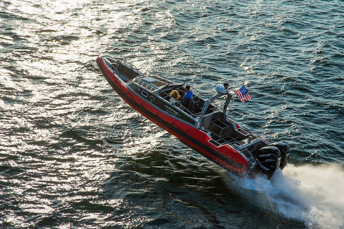 Life Proof Boats built a convertible with a removable hardtop for use around the United States, and to see if the Coast Guard might be interested in the concept.