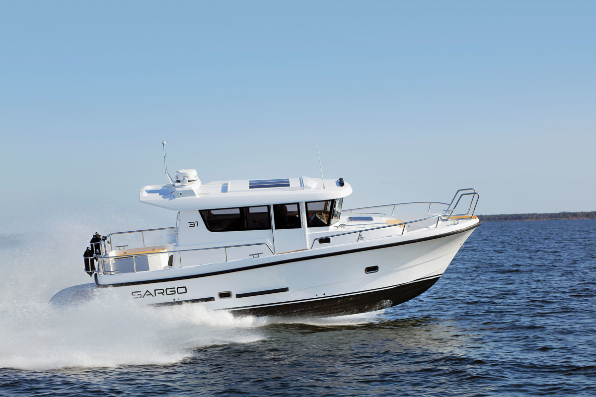 The Scotts found “the perfect family cruiser” in the Sargo 31, a powerboat manufactured in Finland that sleeps up to six.