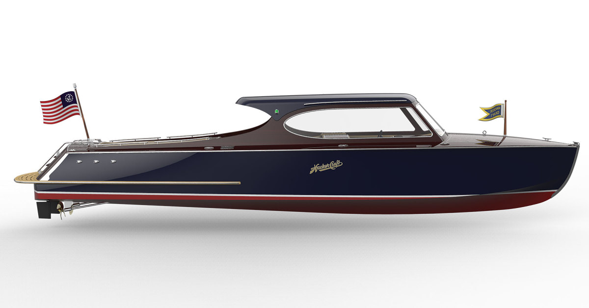 The Commuter is a 37-footer that’s powered by twin inboard engines.