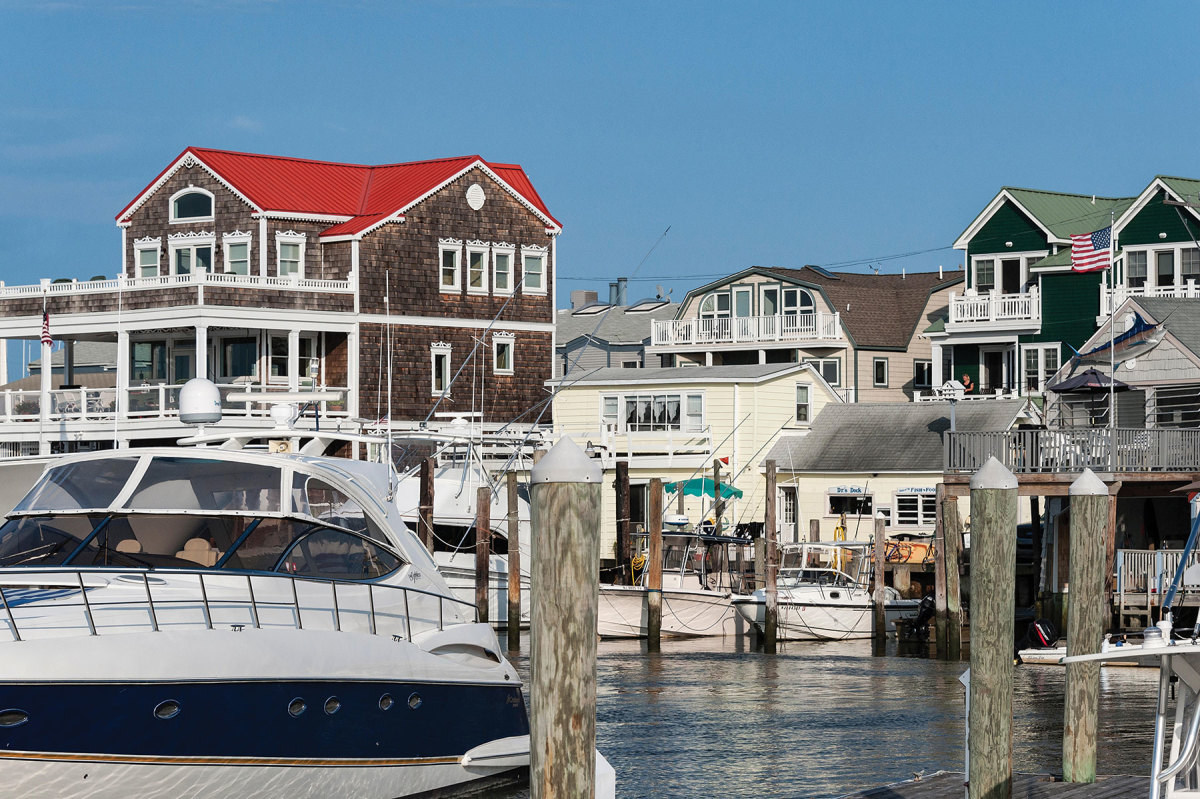 The charming waterfront in Cape May