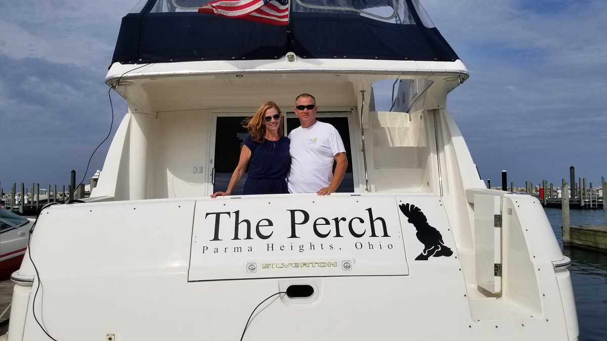 Kim Russo and Michael Martin are cruising the Great Loop this summer aboard the Silverton 410.