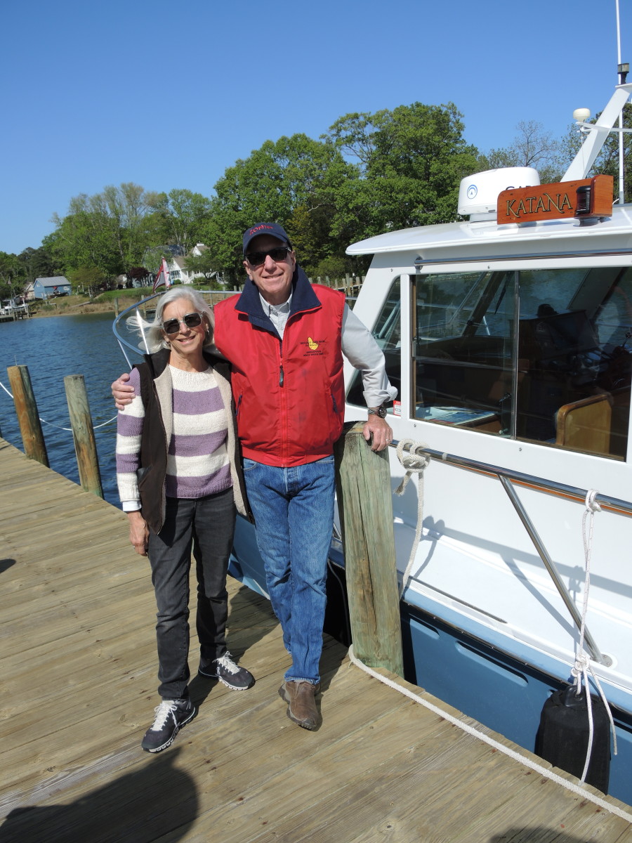 Carol Buchman and David Godwin will cruise the Chesapeake Bay on Katana.